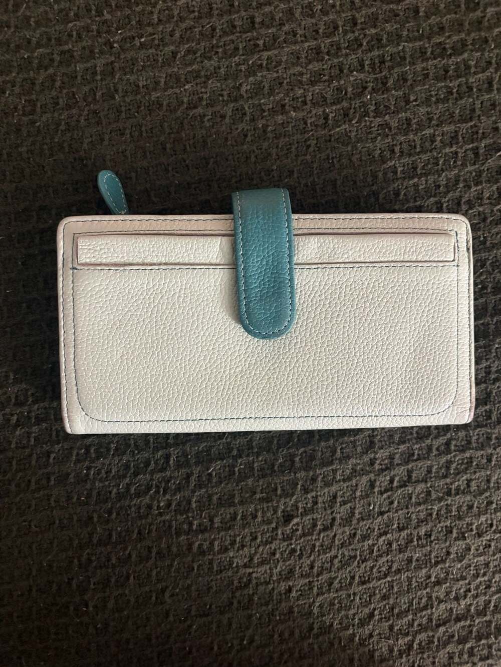 Colorblock Genuine Leather Wallet for Women Minimalist Large Capacity Phone Wall